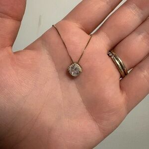 Gold and Silver Pendant Necklace